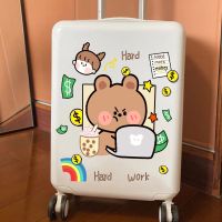 韩国ins行李箱贴纸卡通可爱女孩旅行箱拉杆箱墙壁装饰贴画防水|彩虹