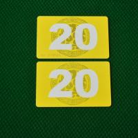 棋室专用筹码卡片麻将馆方形筹码子塑料双面筹码币娱乐代金币|20面值40张【祥云款】