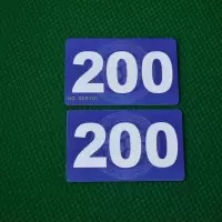 棋室专用筹码卡片麻将馆方形筹码子塑料双面筹码币娱乐代金币|200面值40张[祥云款]