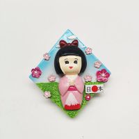 日式风格立体本熊招财猫富士山冰箱贴旅游3d树脂 ins磁性贴磁扣贴|日本女孩