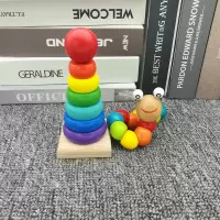 儿童专业打击乐器8音手敲木琴 音乐早教木质制早教婴儿玩具|扭扭虫+彩虹塔