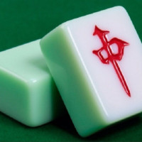 一级中级晶玉麻将象牙白玉中号大号384244手搓白玉石家用麻将|中档50#136张翡翠