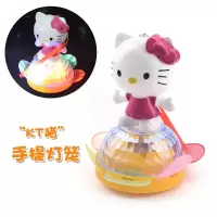 中秋节发光玩具灯笼奥特曼手提灯笼海底乐园旋转音乐儿童地摊|凯迪猫手提灯笼(送电池)