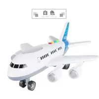大号飞机玩具音乐早教惯性仿真客机a380模型男孩玩具儿童礼物|超大号A380客机[普通版]白色