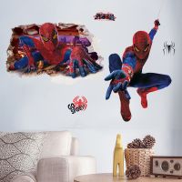 壁纸自粘房间装饰品卧室卡通贴纸漫威绿巨人3d立体墙贴墙纸贴画|蜘蛛侠个性+爬行