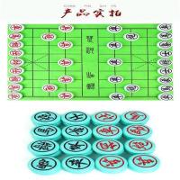 中国象棋70家用加厚玉石手感成人大号密胺麻将材质防摔棋盘套装|50#碧绿+皮革棋盘+棋书