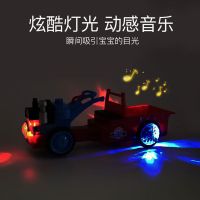 儿童玩具大号电动拖拉机灯光旋转音乐农夫车运输车男孩万向农用车