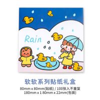 手账贴纸装饰小图案套装100张卡通可爱少女心手帐本素材ins风一本|软软礼盒贴纸/100张/送手账镊子