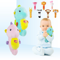毛绒布偶音乐海马婴儿玩具故事机0-6岁宝宝早教玩具