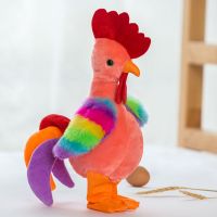 儿童电动毛具尖惨叫鸡音乐大公鸡玩偶会跳舞的鸡娃娃安抚公仔|跳舞鸡-粉色 电池版(送普通五号电池)