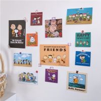 ins韩国墙面装饰小卡片学生卡通宿舍卧室墙面贴画贴纸素材|新款墙画(12张) 一套