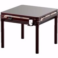 家用静音四口机全自动麻将机多功能餐桌两用麻将桌手机充电usb口|乐扣19号红 48#108张