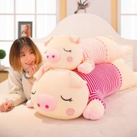 新款趴趴猪抱枕可爱小猪公仔毛具长条睡觉陪睡布娃娃玩偶枕头
