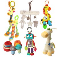 婴儿童毛具宝宝安抚玩偶牙胶婴儿车音乐挂件毛绒娃娃公仔礼物