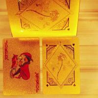 土豪金镀金彩色不掉色塑料黄金创意收藏防水扑克金箔扑克|土豪金玫瑰