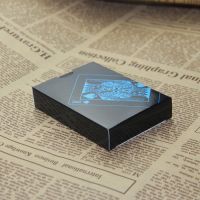 创意黑色塑料扑克 创意塑料德州扑克 特色扑克收藏|纸盒包装