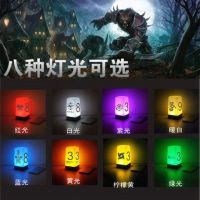 狼人杀号码灯充电号码桌游道具全套配件数字灯卡面具|两档调光(8种灯光选2种).颜色备注 圆柱号码灯+免费雕刻图案1-3面