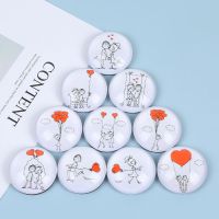 创意一套卡通可爱水晶玻璃冰箱贴磁性贴磁力贴纪念品礼品diy|甜蜜情侣一套10个