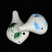 送挂绳笛谱 民族吹奏六孔陶笛中音c调长嘴成人儿童学生初学者乐器