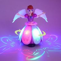 网红艾莎洋娃娃唱歌跳舞音乐旋转冰雪公主女孩抖音同款电动玩具|盒装跳舞公主+电池