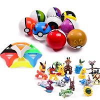 精灵球皮卡丘公仔宠物玩具口袋妖怪大师手办|全套8款球[送24精灵8底座]