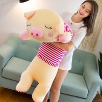 可爱趴趴猪毛具公仔大号睡觉床上抱枕布娃娃玩偶生日礼物女生