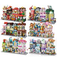 小颗粒迷你城市街景积木兼容拼装大人男女孩子玩具