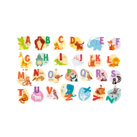 创意气球动物数字卡通墙贴儿童房幼儿园教室布置早教自粘贴纸|F028 90x60cm