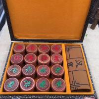 中国象棋实木象棋成人红花梨小叶紫檀酸枝黑檀鸡翅木楠木红木送礼|缅甸花梨5.8CM手提盒