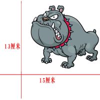 柯基狗狗反光汽车贴纸皮卡丘车身装饰贴划痕遮挡车贴个性卡通贴花|斗牛犬[反光贴]