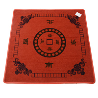 76*76 95*95带兜款加厚麻将桌布麻将垫子消音垫加厚|76*76红不带兜送色子