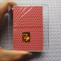 塑料扑克可水洗双面磨砂宽版窄版pvc德州塑料扑克|689红宽版