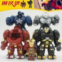 兼容英雄复仇者联盟反浩克装机拼装机甲积木人仔6-12岁