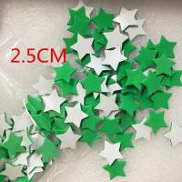 eva儿童奖励五角星贴纸 卡通幼儿海绵泡沫装饰贴星星|2.5厘米五角星120片绿色