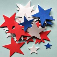 eva儿童奖励五角星贴纸 卡通幼儿海绵泡沫装饰贴星星|大小混装五角星约90片