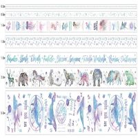 粉色闪点磨砂系列少女心卡通手杖和纸胶带套装diy手帐贴纸素材|海洋星辰