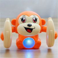 网红声控电动翻滚猴儿童玩具婴儿宝宝学爬行音乐翻身男孩女孩