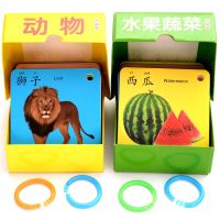 宝宝撕不烂认知早教卡片婴幼儿儿童看图识字卡片书籍玩具