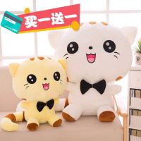 可爱大脸猫毛具猫咪公仔抱枕布偶送女生朋友圣诞节生日礼物萌