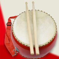 幼儿乐器儿童手提鼓非洲鼓战鼓韩国地鼓幼儿早教教具邦戈鼓|堂鼓8寸(20cm)