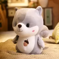 ins网红松鼠公仔仓鼠毛具布娃娃儿童玩偶圣诞元旦生日礼物女