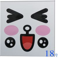 1份120张棉花糖贴纸卡通 圆梦花式棉花糖眼睛嘴巴贴纸非食用|18号120张