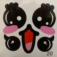 1份120张棉花糖贴纸卡通 圆梦花式棉花糖眼睛嘴巴贴纸非食用|20号120张