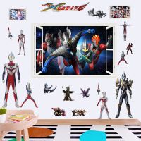 壁纸自粘贴纸装饰品卧室墙上新款奥特曼3d立体墙贴画卡通墙纸贴画|超大系列+超决战