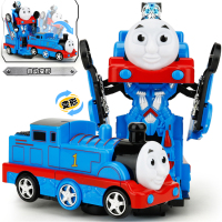 自动变形托马斯儿童玩具电动万向变形灯光音乐金刚机器人玩具礼物