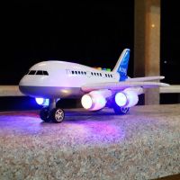 充电版超大号儿童玩具飞机仿真a380客机男孩宝宝音乐玩具汽车模型