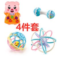 儿童早教音乐0-3岁手机宝宝玩具快乐小猪学习机打地鼠|4件比x打地鼠+l胶球+哑铃+中球 欢随机色