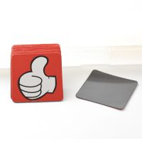 黑板磁贴教具卡通可爱磁力冰箱软磁贴大拇指磁性贴磁铁白板奖励贴|5cm大号大拇指磁贴/红色20片