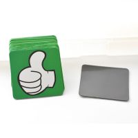 黑板磁贴教具卡通可爱磁力冰箱软磁贴大拇指磁性贴磁铁白板奖励贴|5cm大号大拇指磁贴/绿色20片