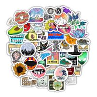 ins风50张可爱卡通手账贴纸冒险耐用涂鸦贴纸行李箱笔记本防水贴